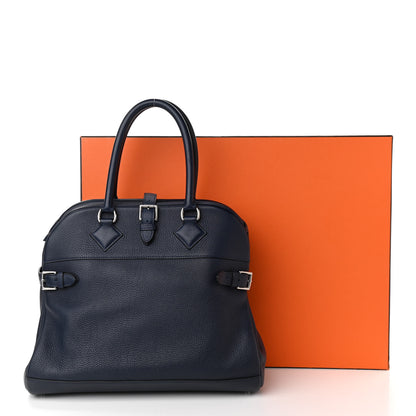 Hermes Taurillon Clemence Atlas 35 Bleu Abysse 13 of 13