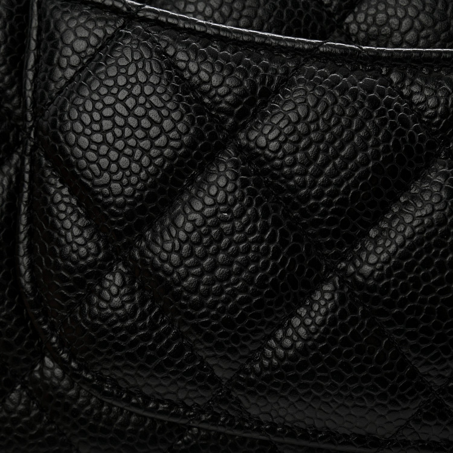 Chanel Caviar Quilted Large Gusset Flap Wallet Black 9 of 11
