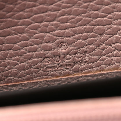 Gucci Calfskin Butterfly Farfalla Zip Around Wallet Perfect Pink 6 of 14