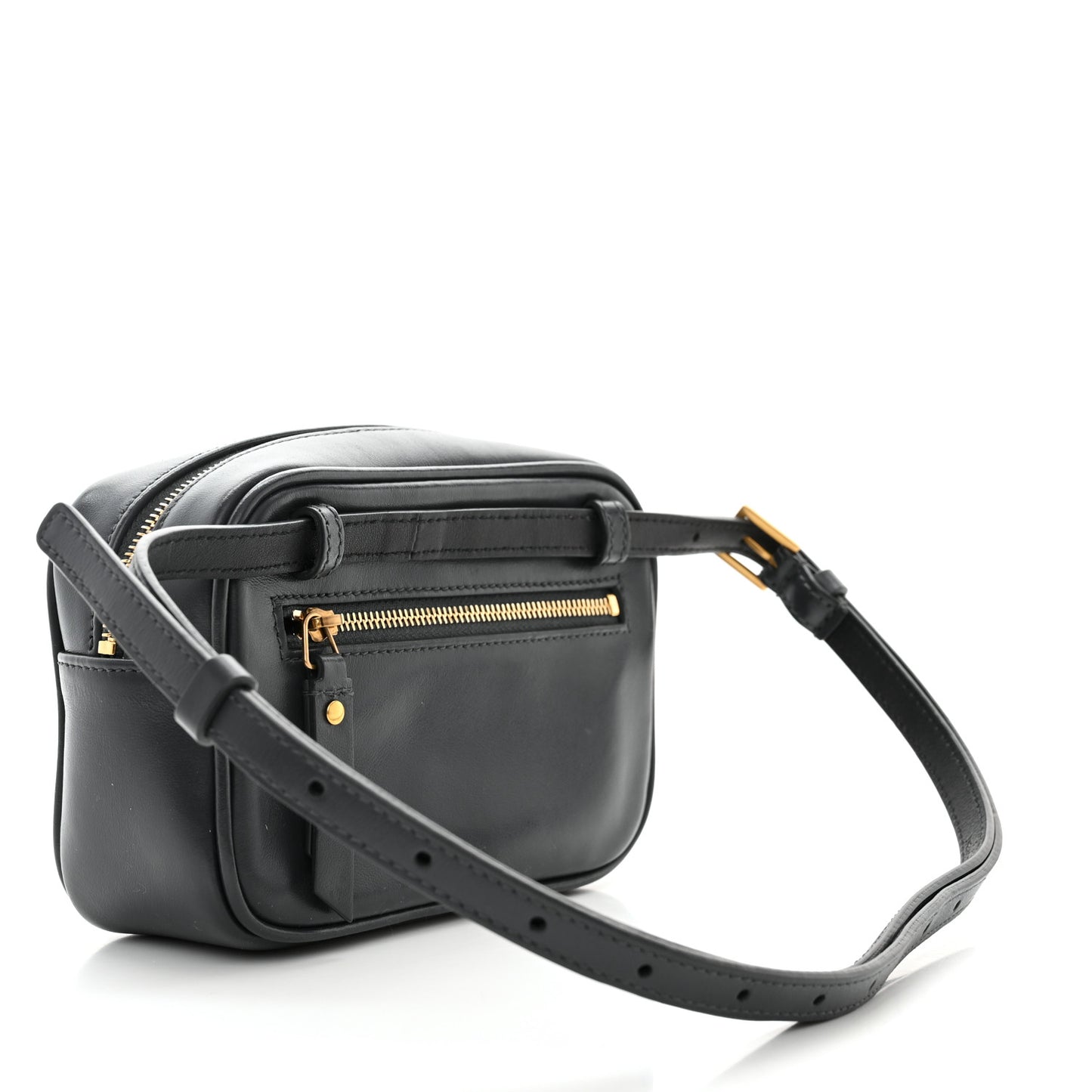 Calfskin Matelasse Monogram Lou Belt Bag Dark Smog