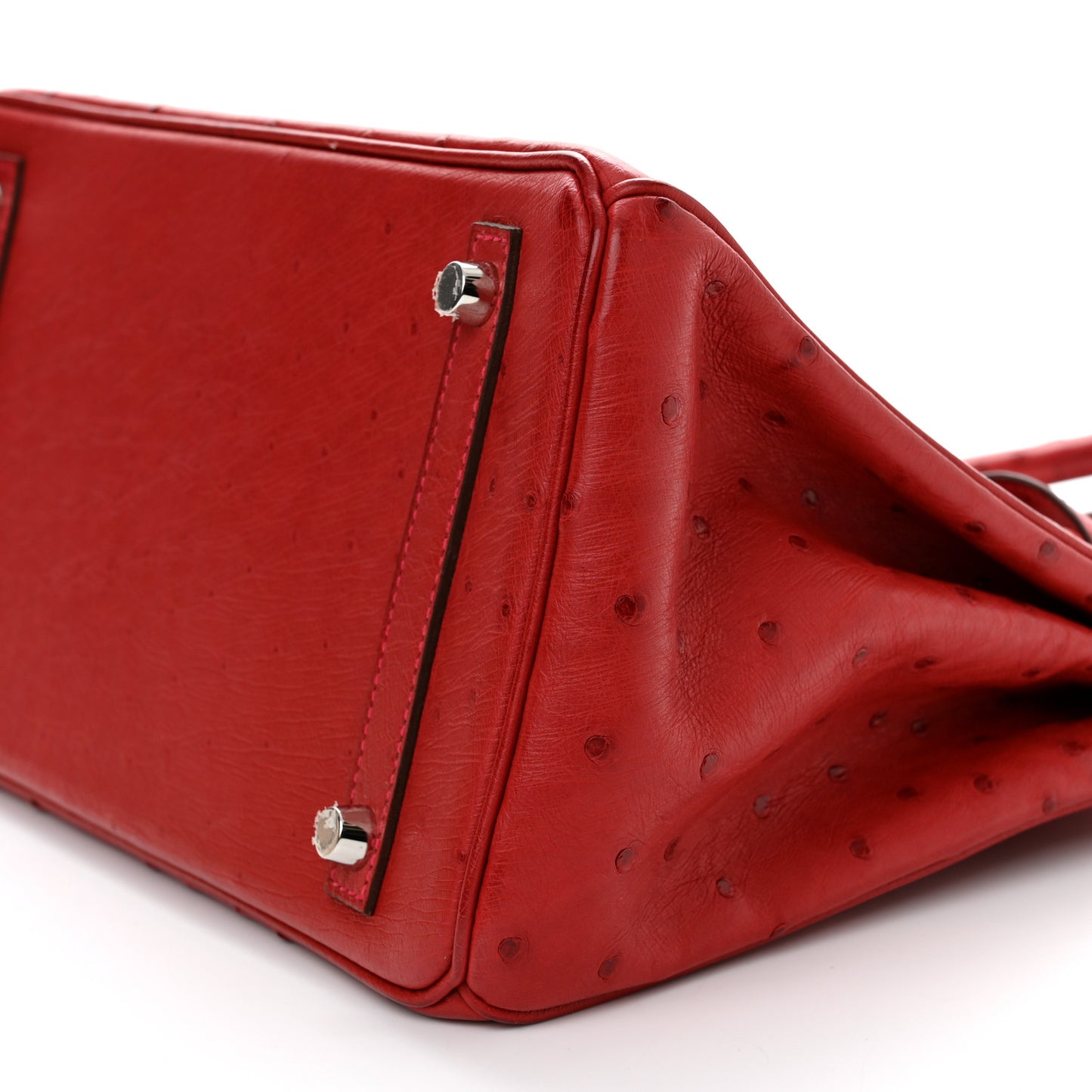 Ostrich Birkin 30 Rouge Vif