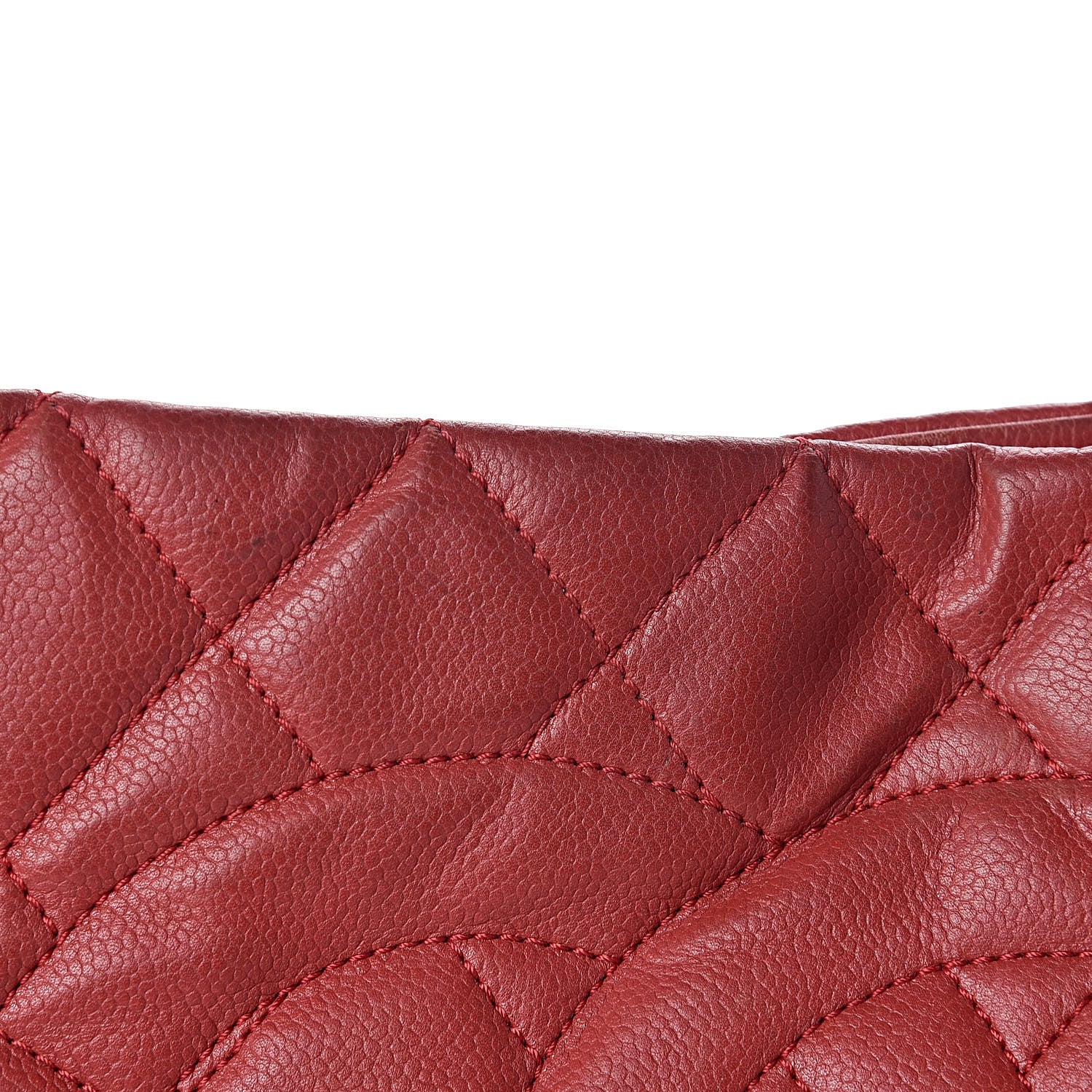Chanel Caviar Quilted Expandable Zip Shoulder Bag Red 21 of 22