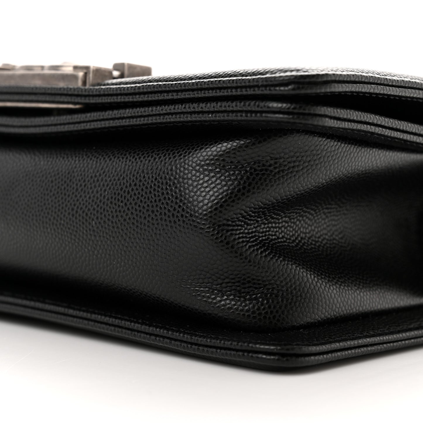 Caviar Quilted Small Boy Flap Black