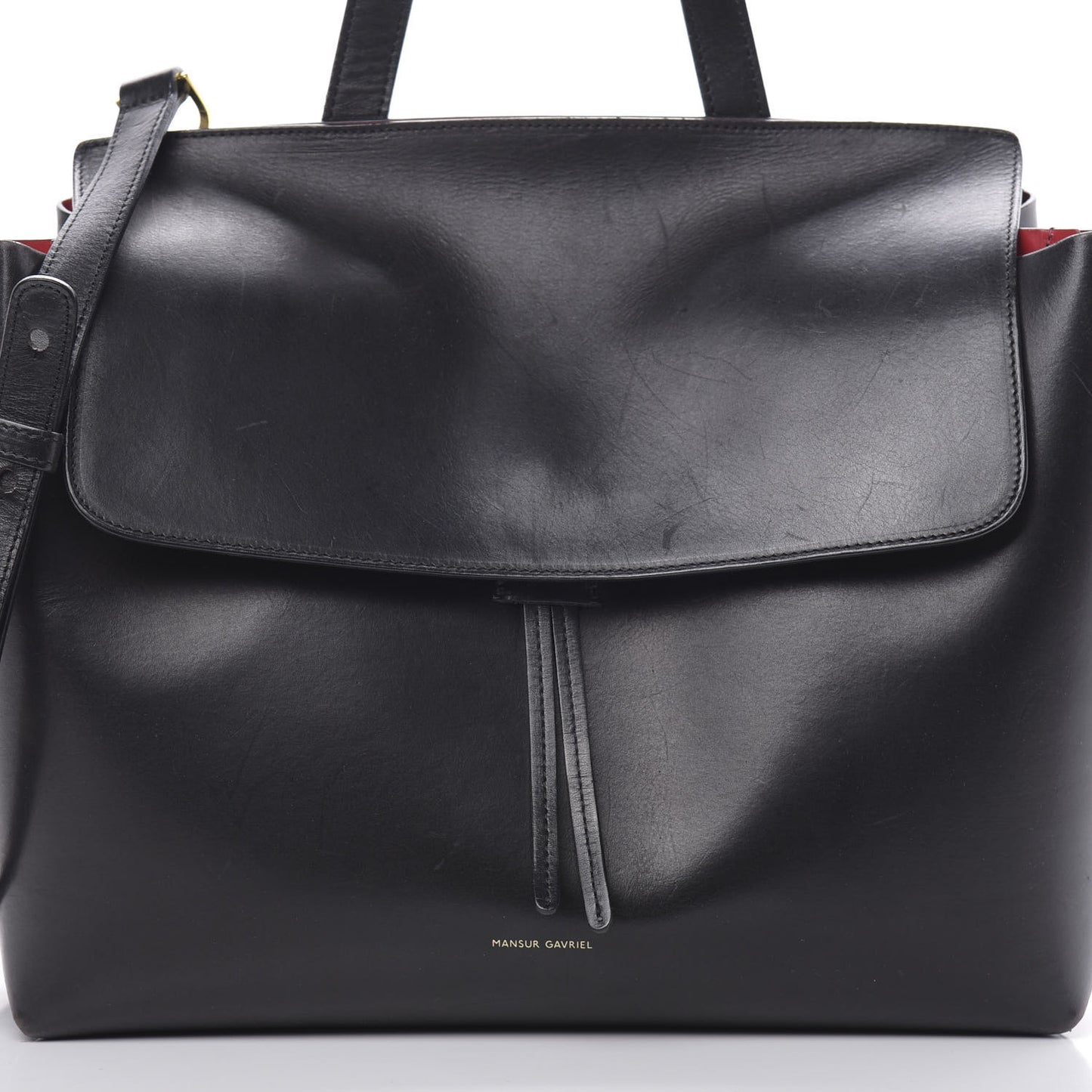 Calfskin Lady Bag Black Flamma