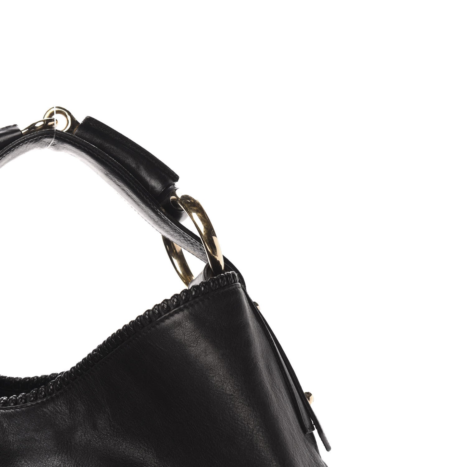 Gucci Calfskin Large Horsebit Chain Hobo Black 10 of 10