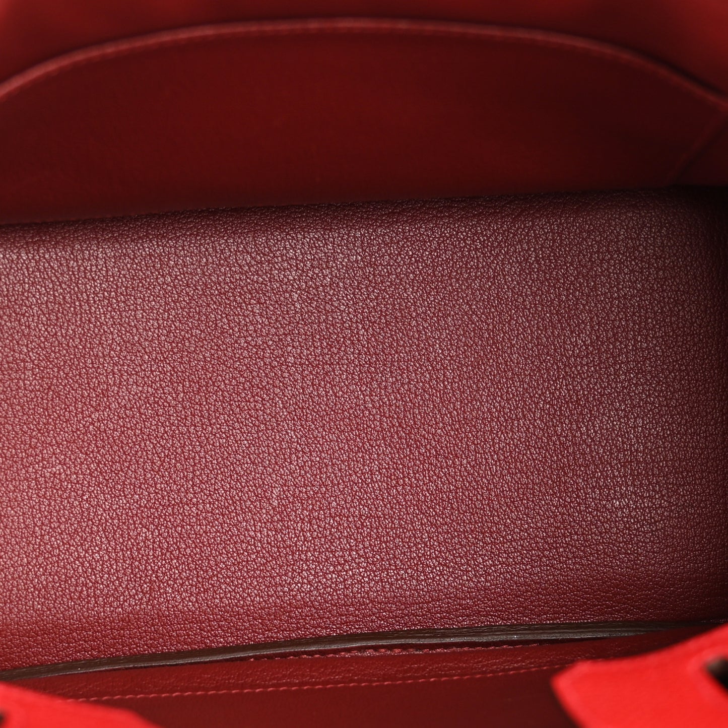Togo Verso Birkin 25 Rouge Casaque Rouge H