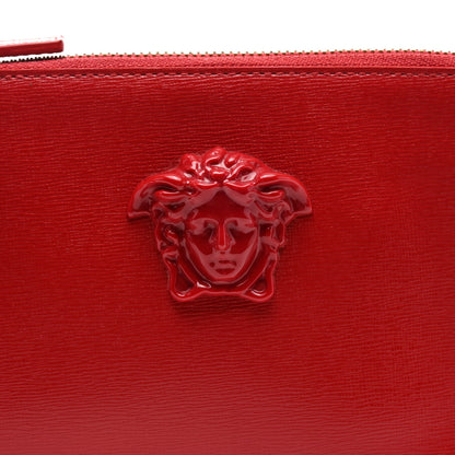 Versace Saffiano Calfskin Palazzo Chain Crossbody Red 7 of 9