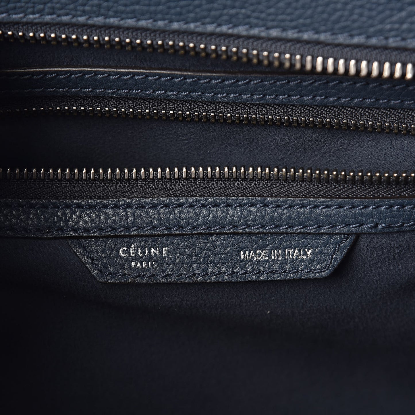 Drummed Calfskin Mini Luggage Slate
