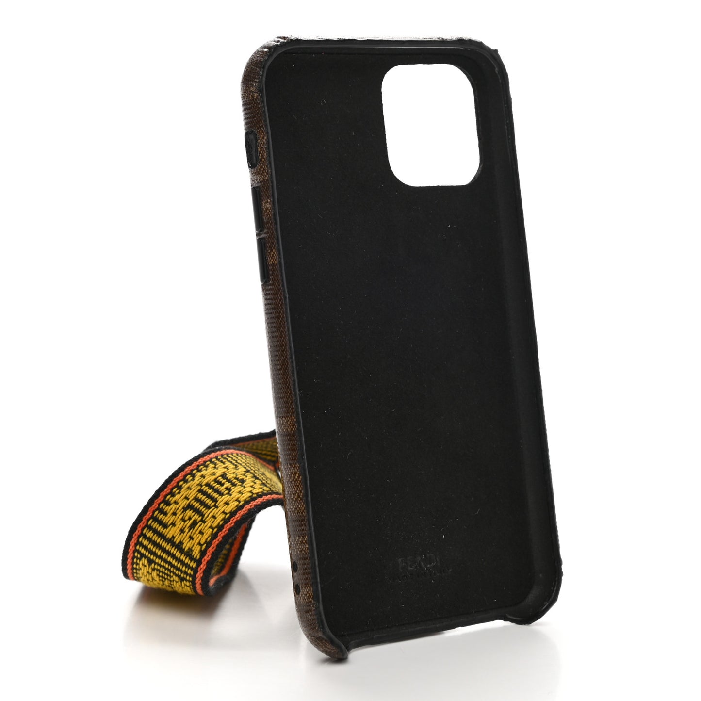Canvas Textured Silicone iPhone 11 Pro Case Brown