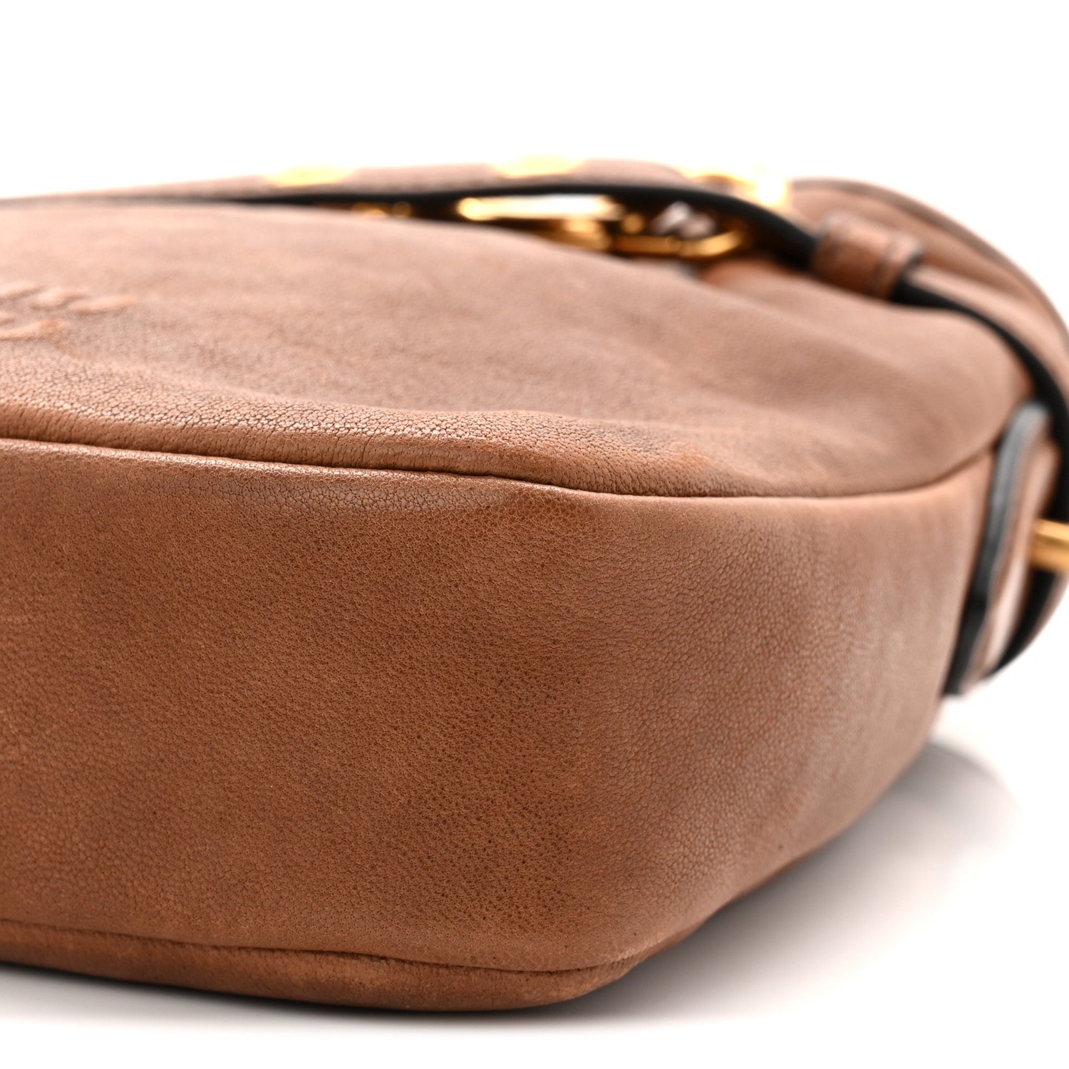 Miu Miu Nappa Aviator Pouch Bag Rovere 9 of 10