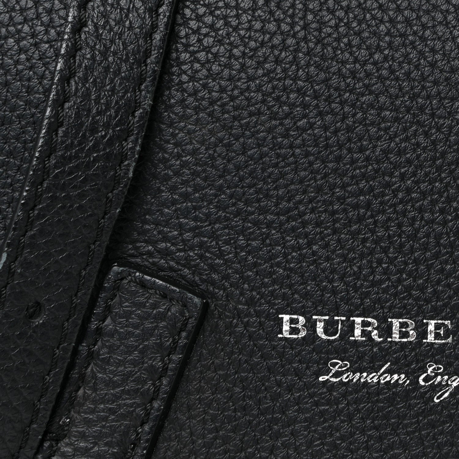 Burberry Soft Grain Calfskin Baby Bridle Saddle Bag Black 7 of 13