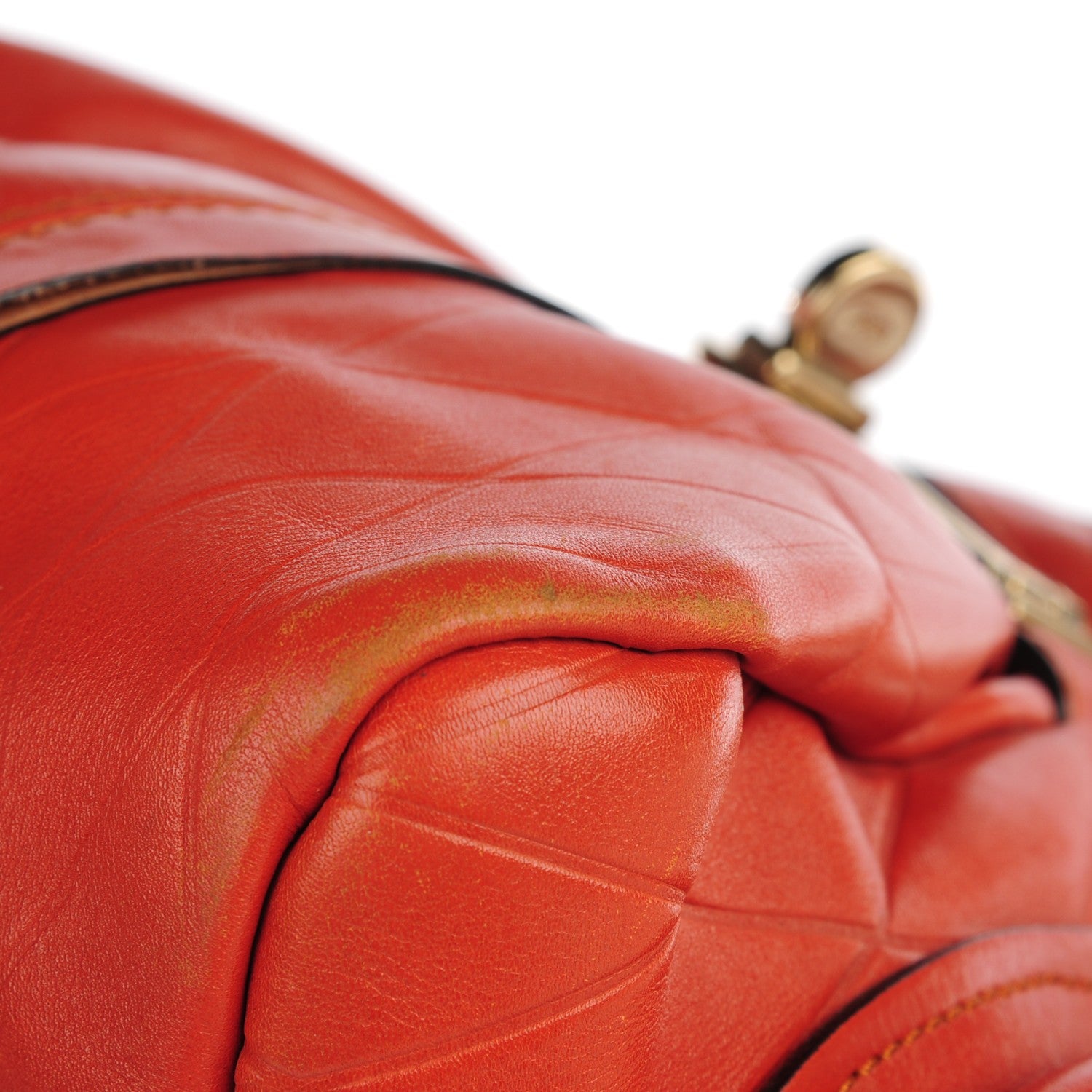 Chloe Calfskin Diamond Embossed Medium Paraty Red 7 of 18