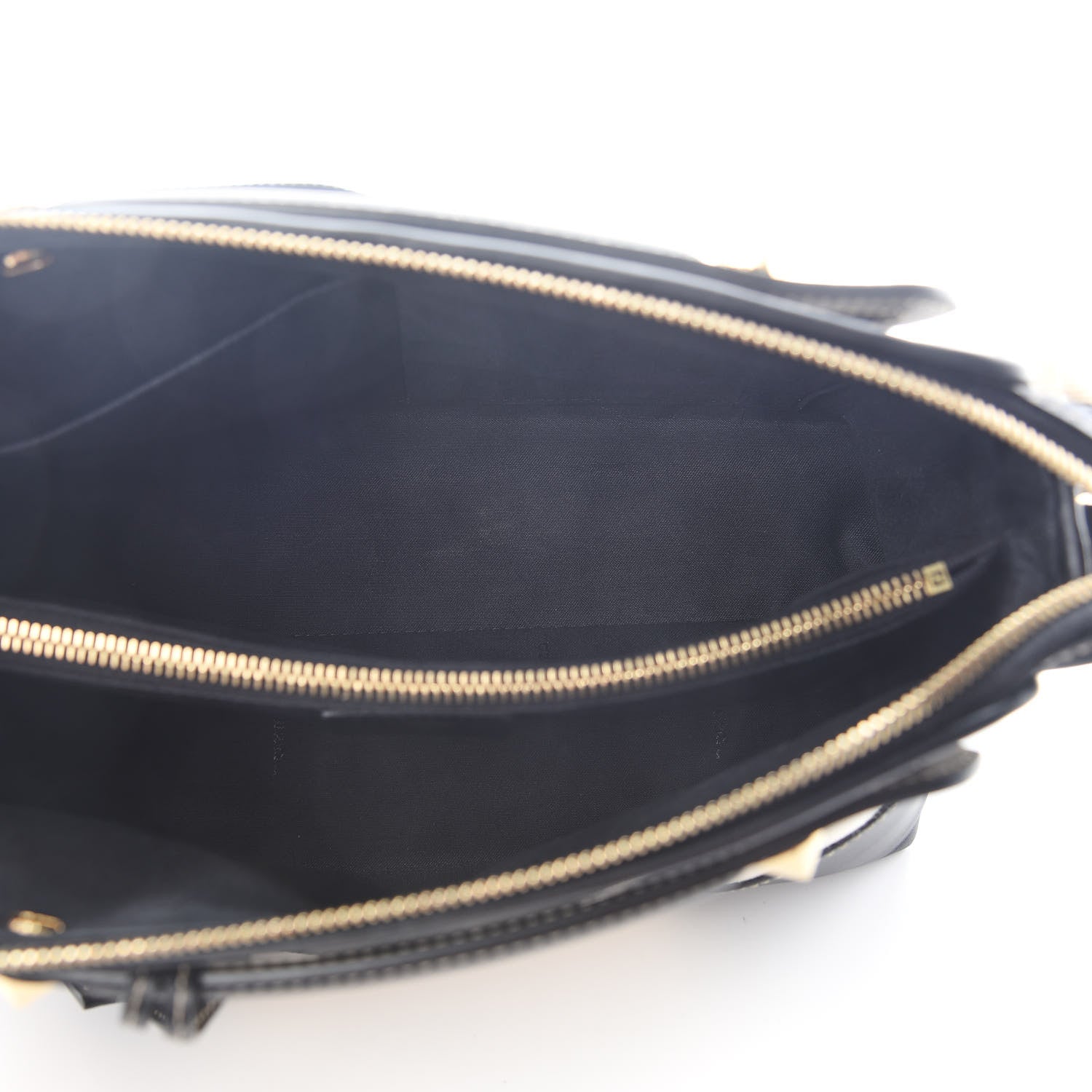 Fendi Canvas Vitello King Logo Embroidered Medium By The Way Boston Bag Grezzo Black 4 of 9
