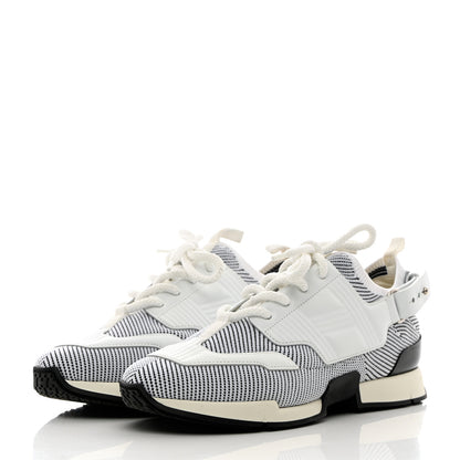 Hermes Calfskin Womens Athlete Sneakers 38.5 White Multicolor 3 of 12