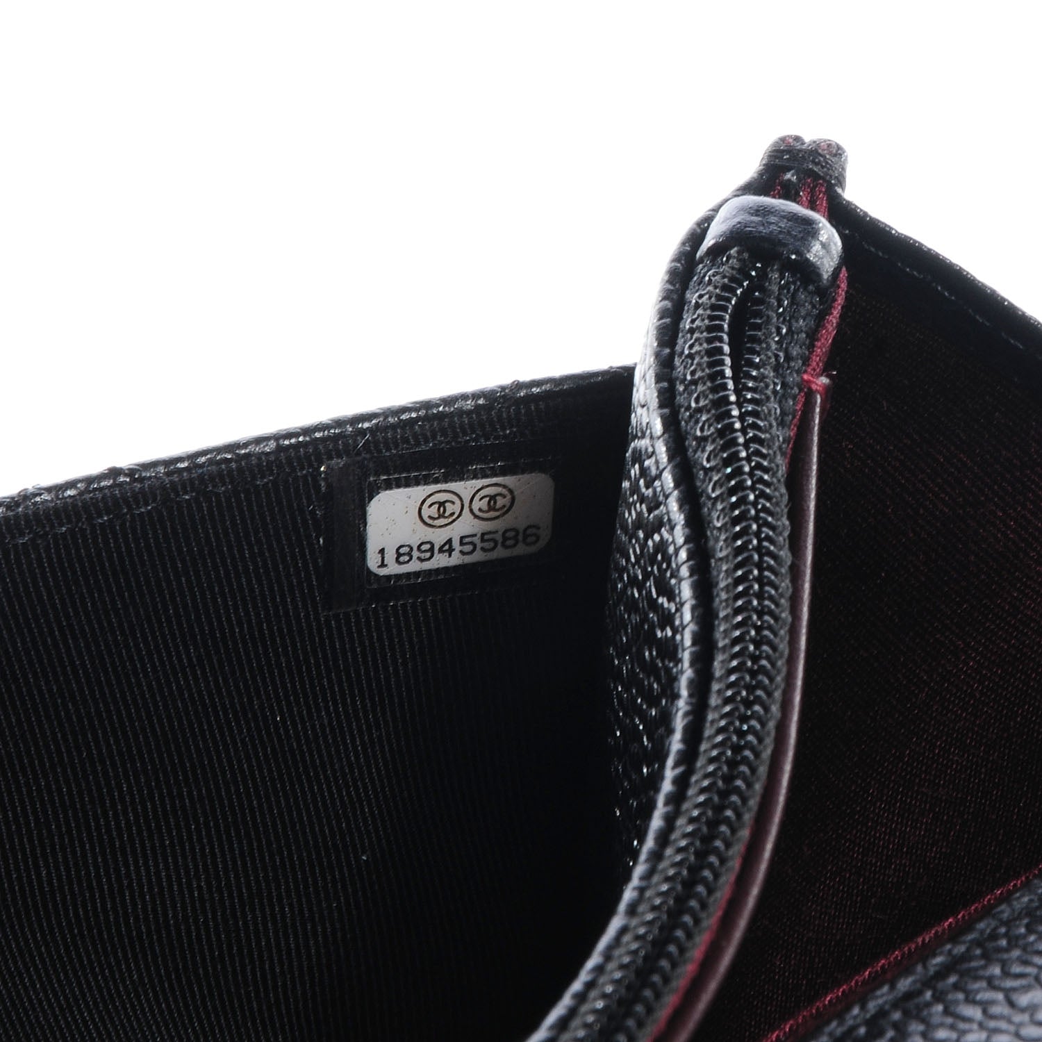 Chanel Caviar Wallet on Chain WOC Black 9 of 9