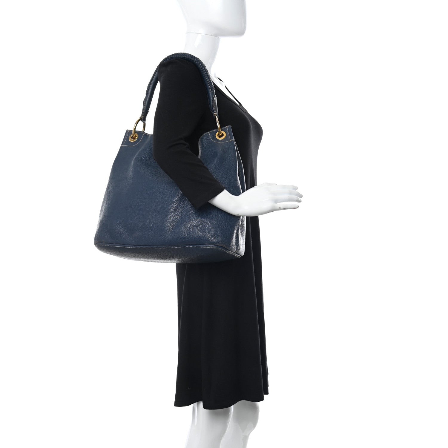 Prada Vitello Daino Hobo Bluette 2 of 16