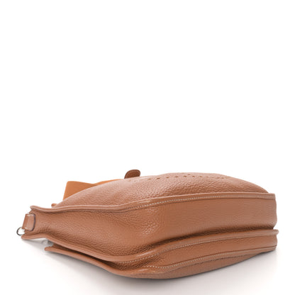 Hermes Taurillon Clemence Evelyne III PM Gold 4 of 14