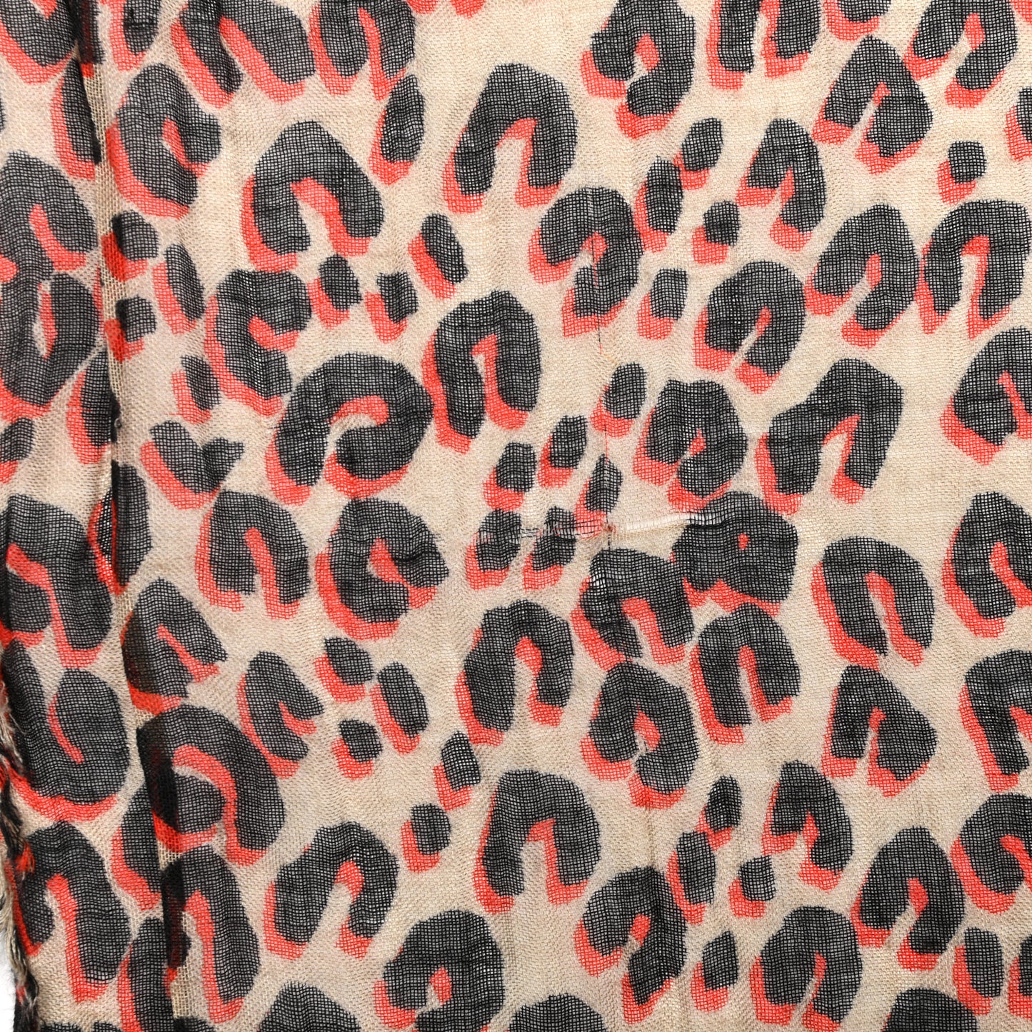 Cashmere Silk Leopard Stole Sable