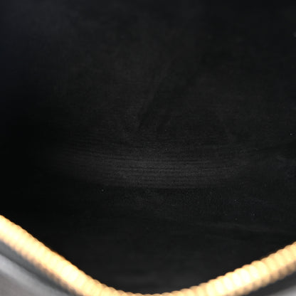 Christian Dior Grained Calfskin Caro Double Pouch Black 5 of 10