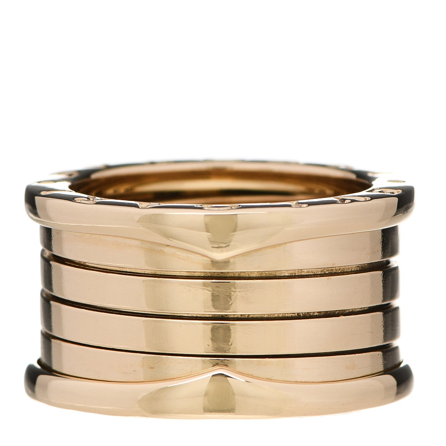 Bulgari 18K Yellow Gold B.Zero1 Four-Band Ring 55 7.25 3 of 5