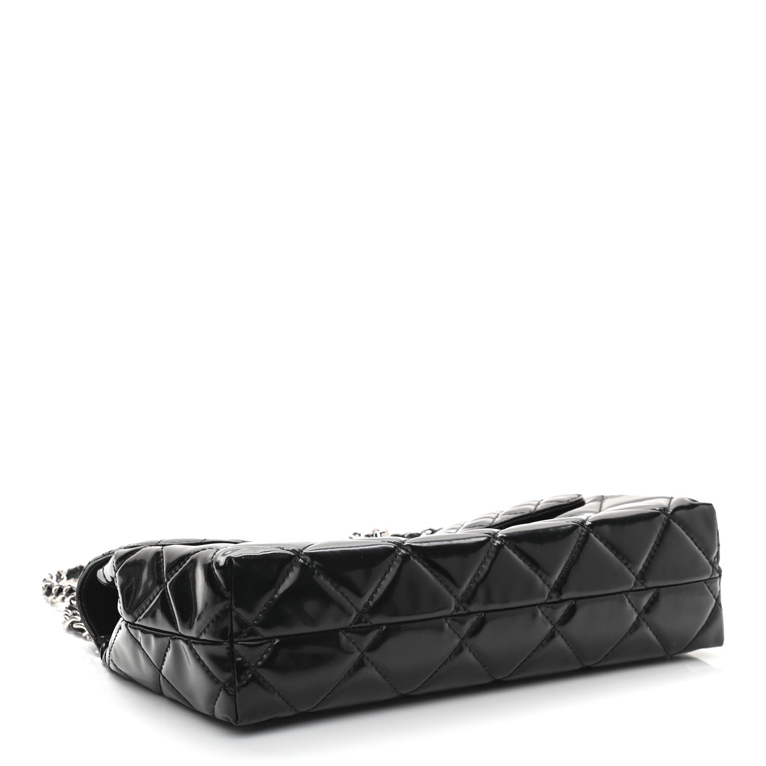 Chanel Vinyl Quilted In The Business Flap Bag Black 4 of 11