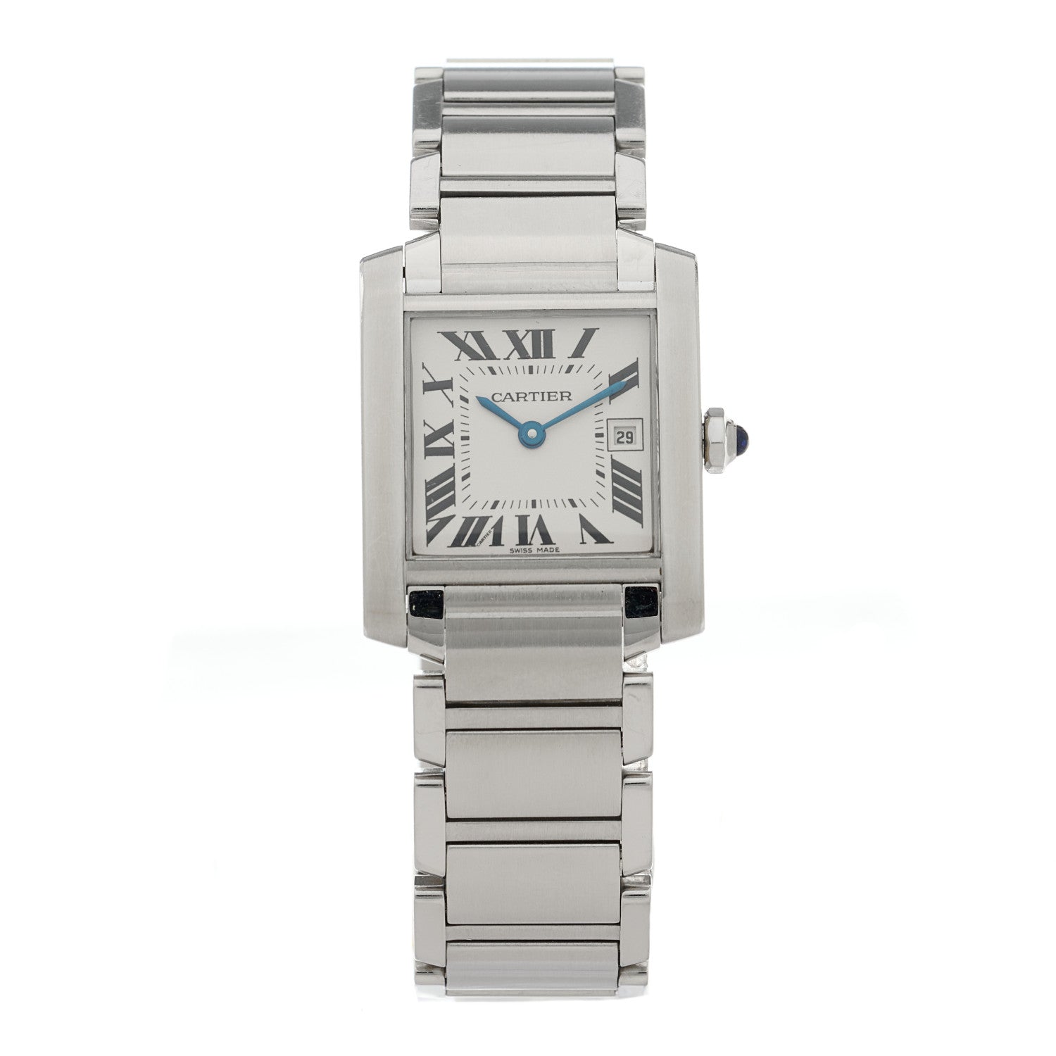 Cartier Stainless Steel 25mm Tank Francaise Quartz Watch 1 of 5