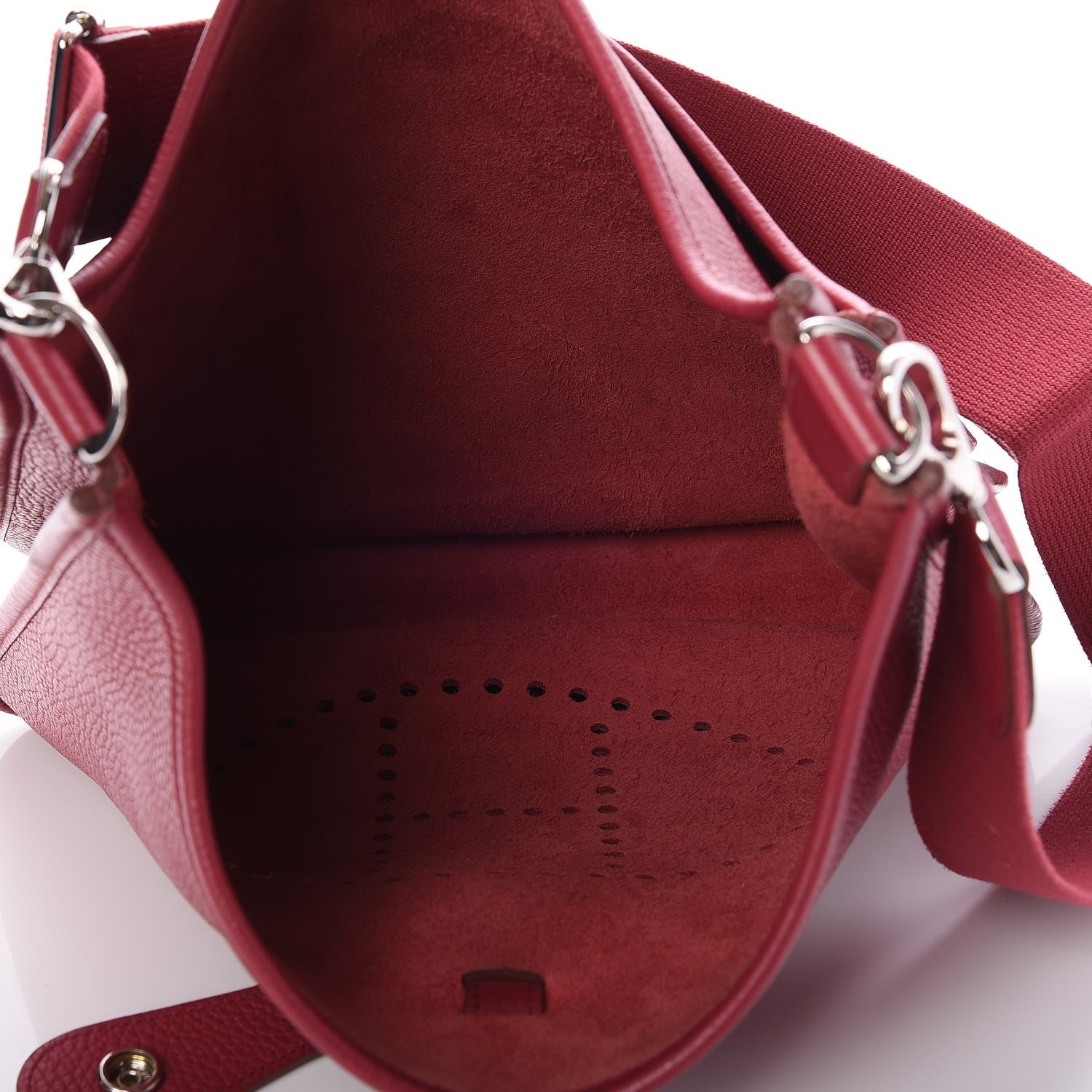Hermes Taurillon Clemence Evelyne III GM Rubis 5 of 8