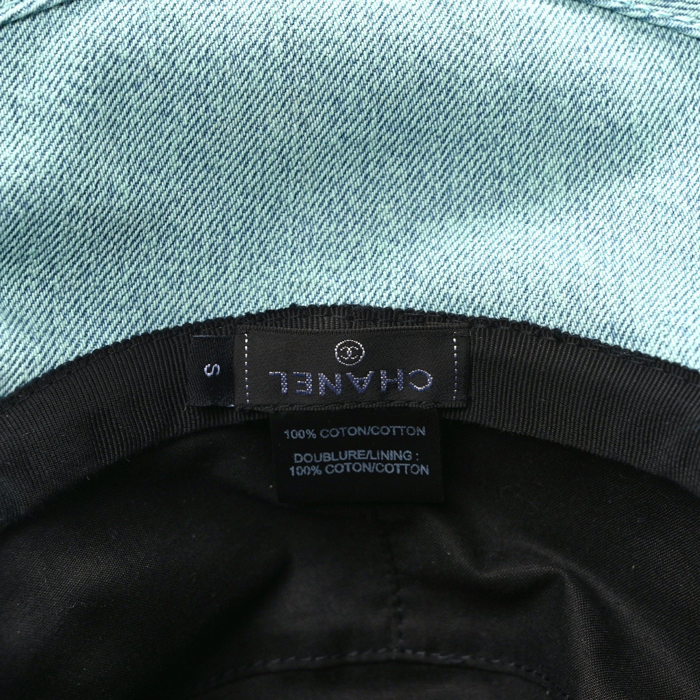 Denim Logo Bucket Hat S Light Blue