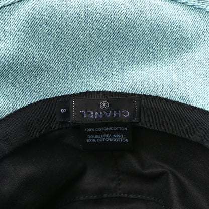 Chanel Denim Logo Bucket Hat S Light Blue 8 of 8