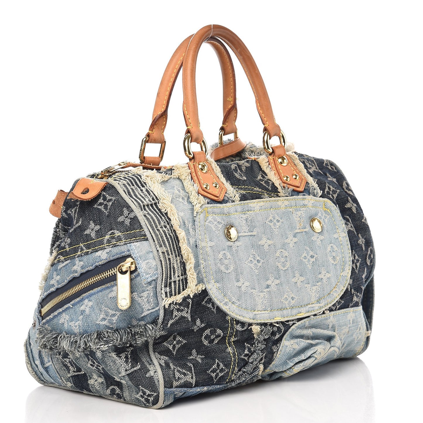 Denim Patchwork Speedy 30 Blue