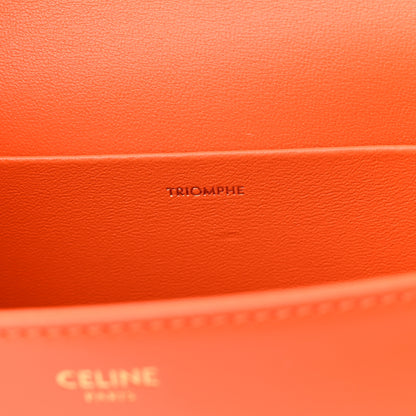 Celine Natural Calfskin Triomphe Shoulder Bag Orange 6 of 11