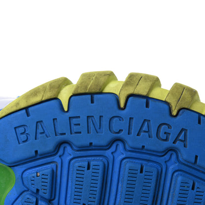 Balenciaga Mesh Nylon Mens Track Sneakers 42 Blue Grey Yellow 9 of 13