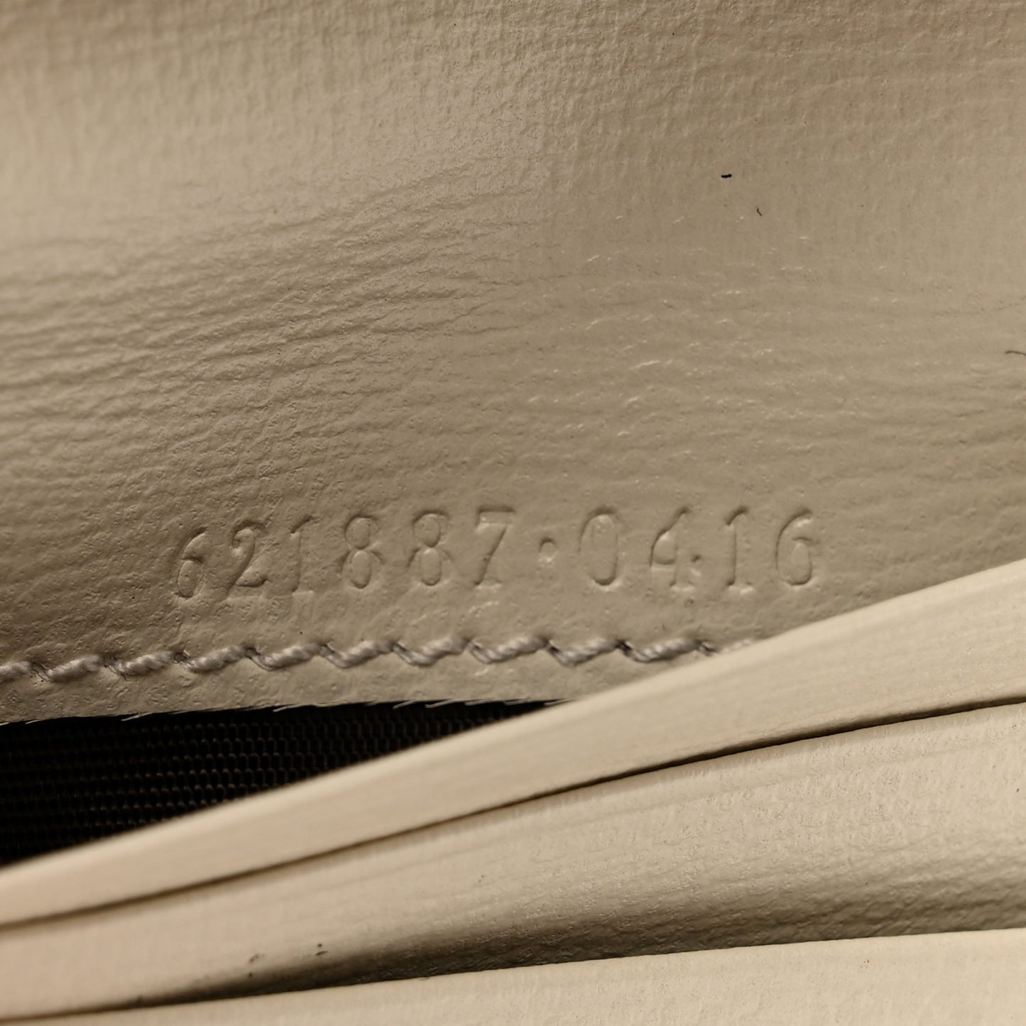 GG Supreme Monogram Azalea Calfskin Horsebit 1955 Card Case Wallet Beige Ebony Mystic White