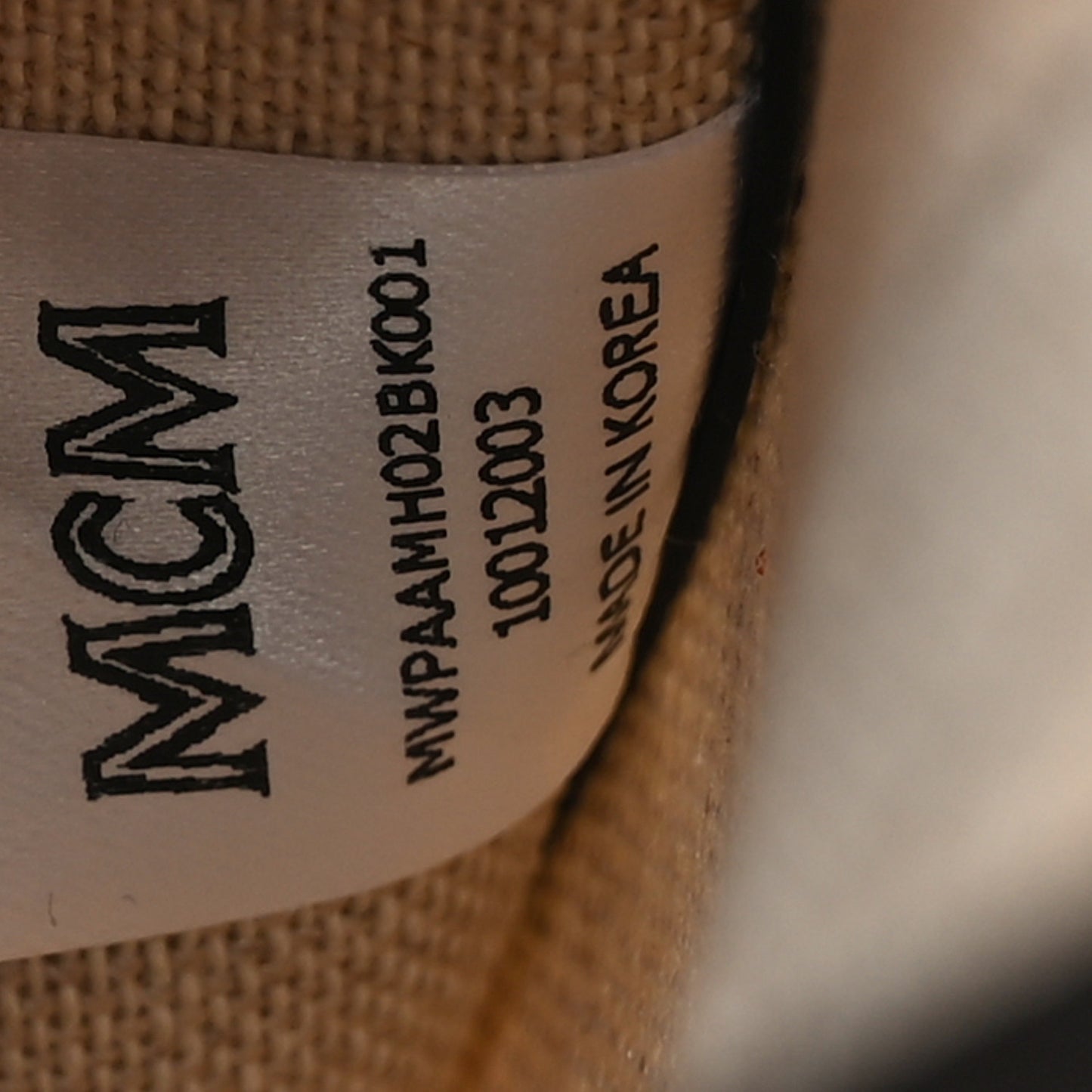 Canvas Glitch Logo Shopper Tote Black White