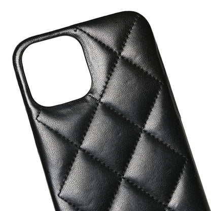 Chanel Lambskin Quilted Camellia Bow iPhone XII Pro Holder With Chain Black 6 of 7