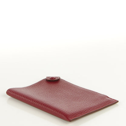 Hermes Chevre Mysore Tarmac PM Passport Holder Rouge H 4 of 7