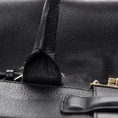 Jimmy Choo Calfskin Large Rosalie Satchel Black 13 of 21