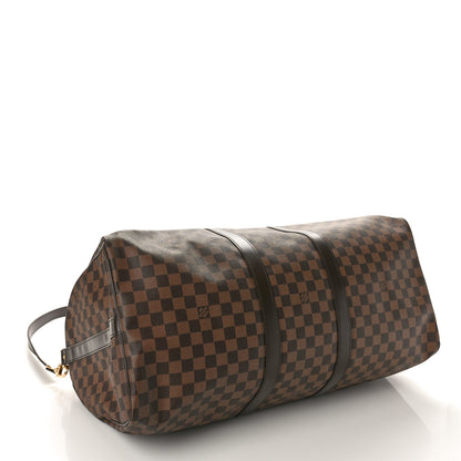 Louis Vuitton Damier Ebene Keepall Bandouliere 55 4 of 10