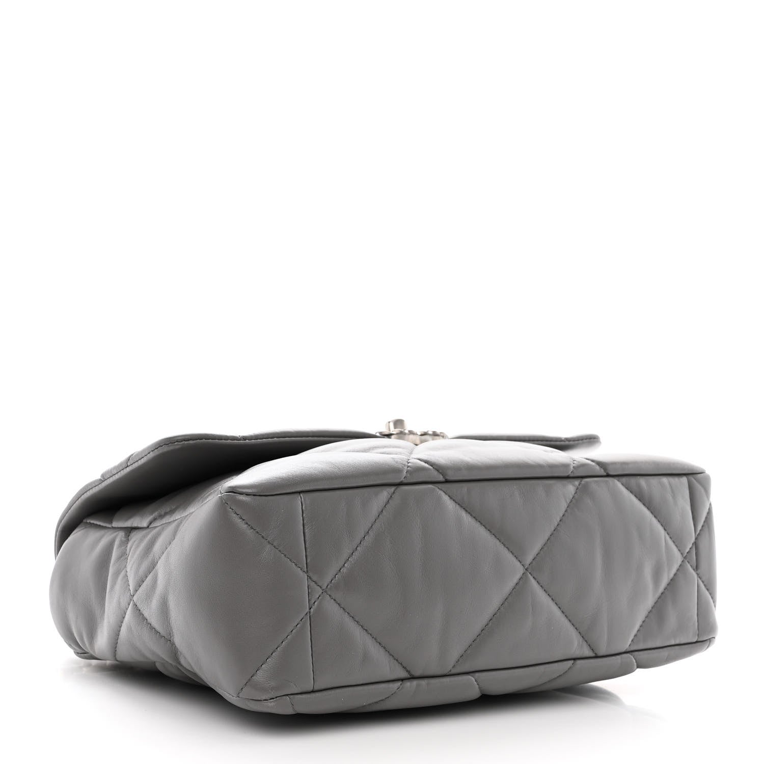 Chanel Lambskin Quilted Large Chanel 19 Flap Grey 4 of 11
