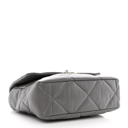 Chanel Lambskin Quilted Large Chanel 19 Flap Grey 4 of 11