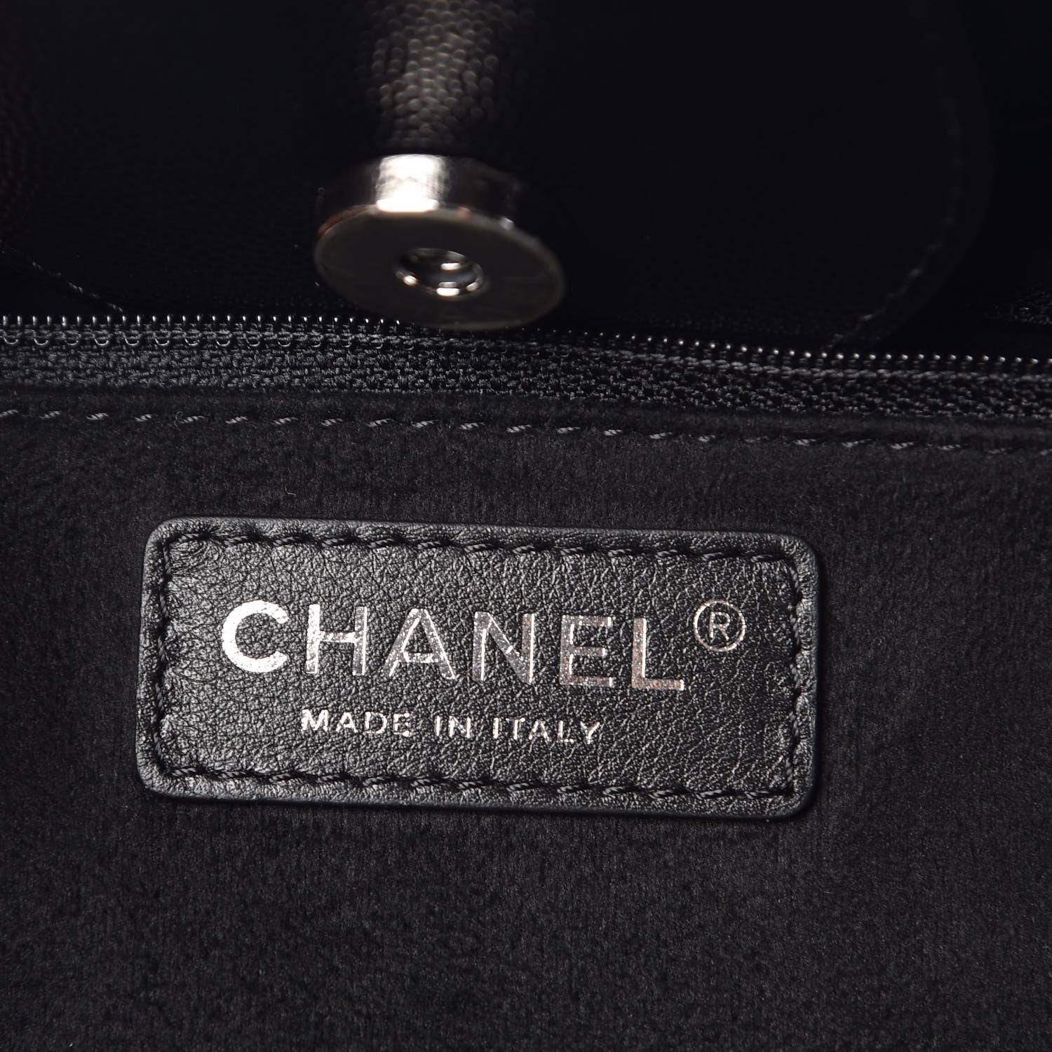 Chanel Caviar Medium Studded Deauville Tote Black 7 of 11