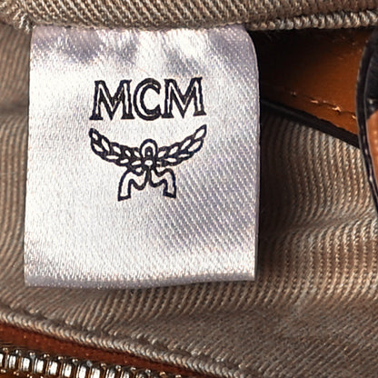 MCM Visetos Medium Zip Pouch Cognac 7 of 13