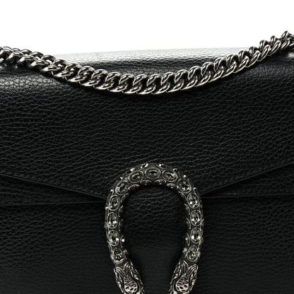 Gucci Pebbled Calfskin Small Dionysus Shoulder Bag Black 8 of 11