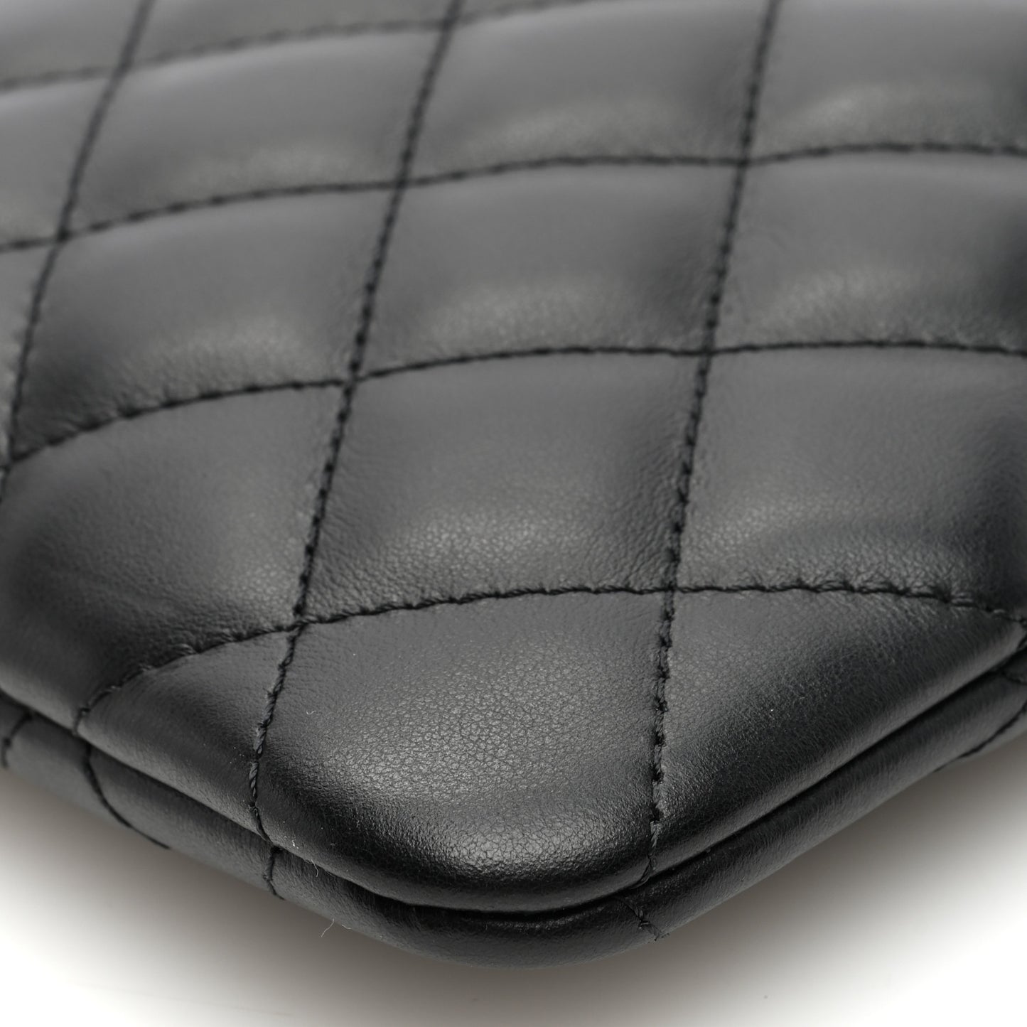 Lambskin Quilted Crossbody Bag Black