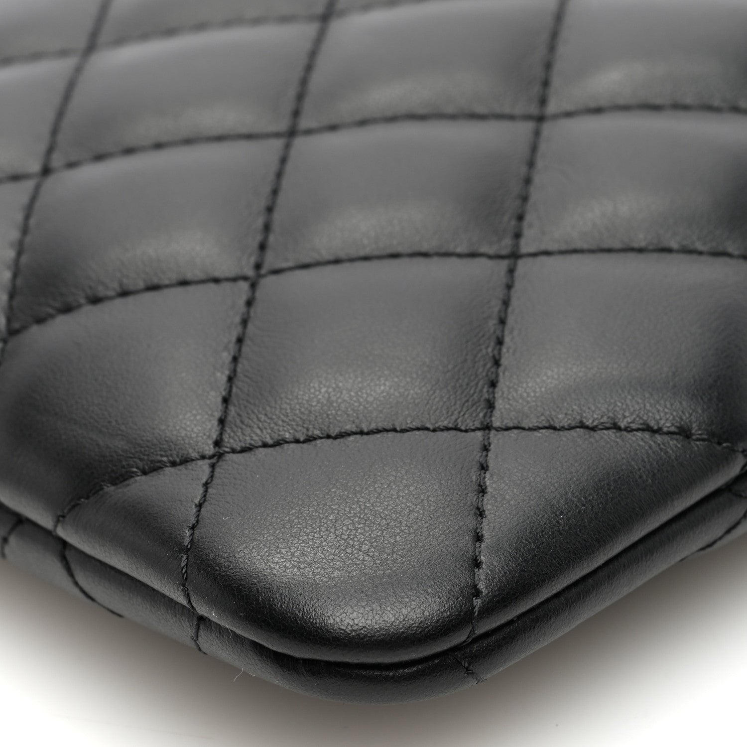 Chanel Lambskin Quilted Crossbody Bag Black 10 of 10