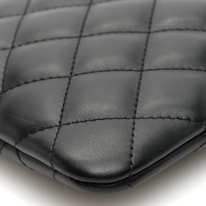 Chanel Lambskin Quilted Crossbody Bag Black 10 of 10