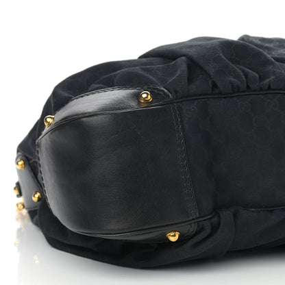 Gucci Monogram Large Jockey Hobo Black 9 of 11