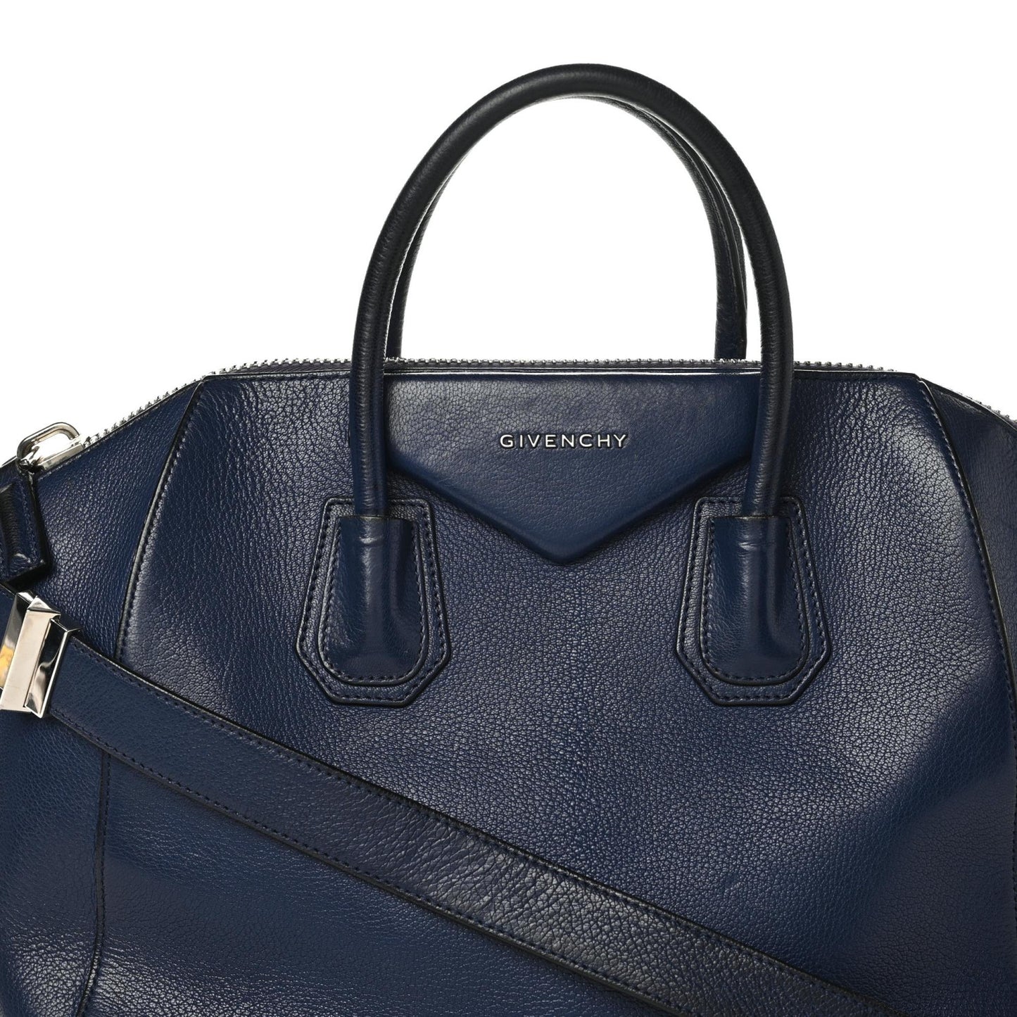 Sugar Goatskin Medium Antigona Navy