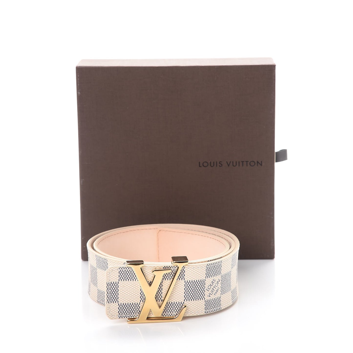 Damier Azur LV Initiales Belt 80 32