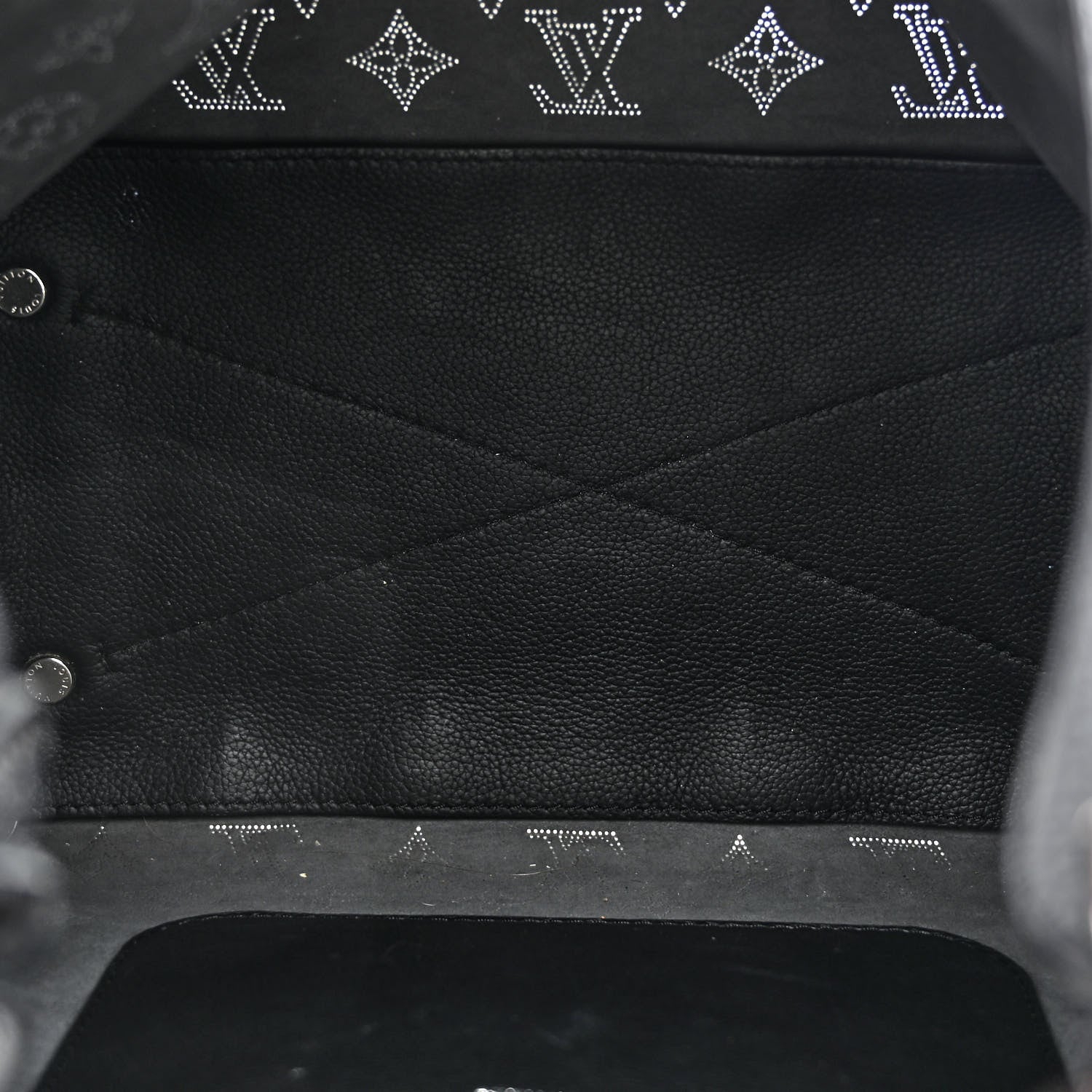 Louis Vuitton Mahina Carmel Hobo Black 5 of 9